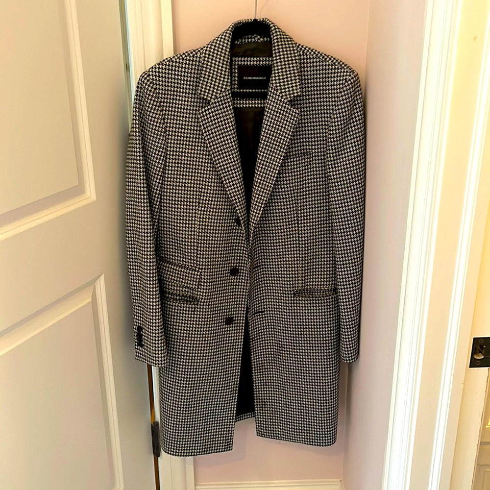 Club Monaco houndstooth coat very good condition